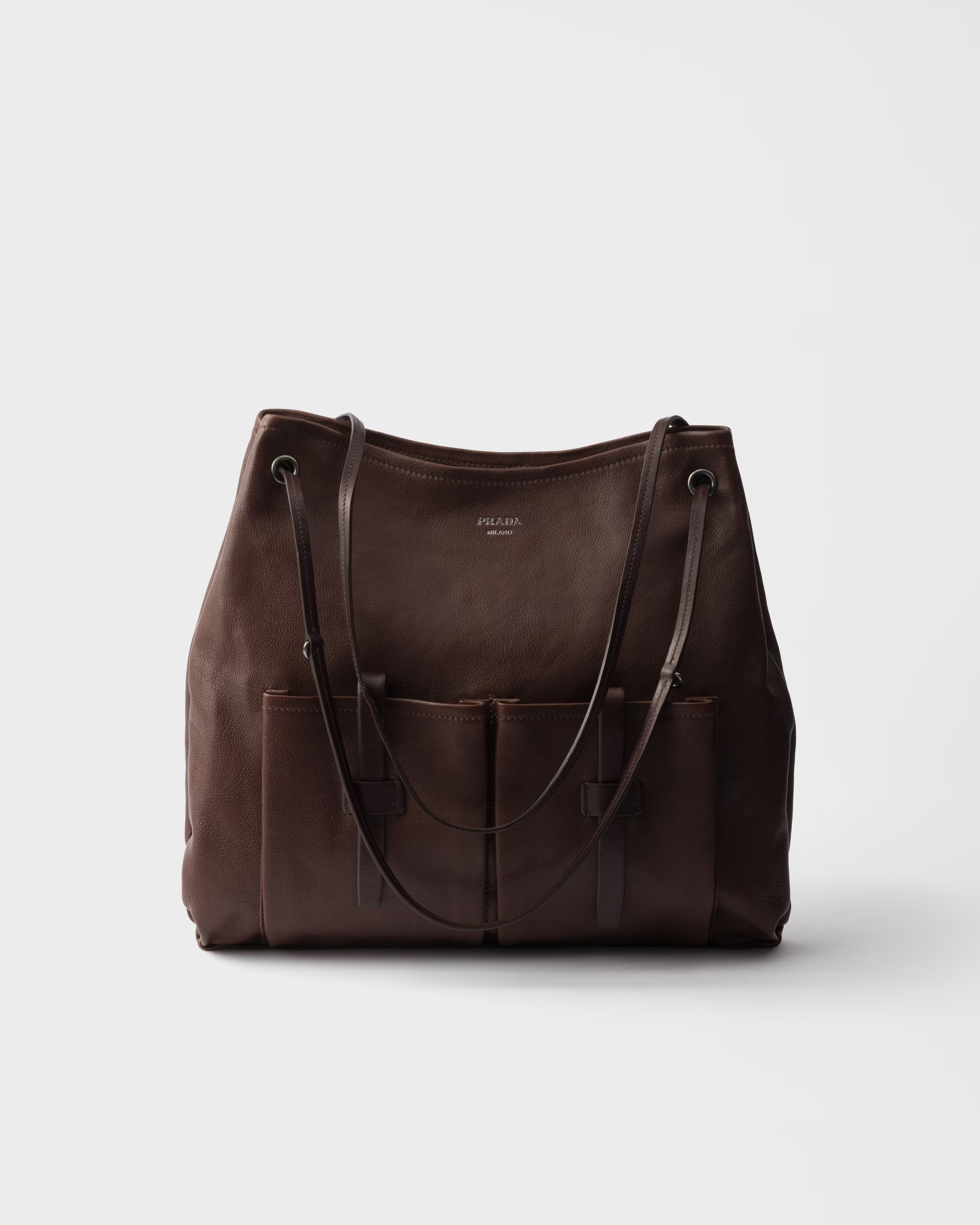 prada, Route Large Leather Bag