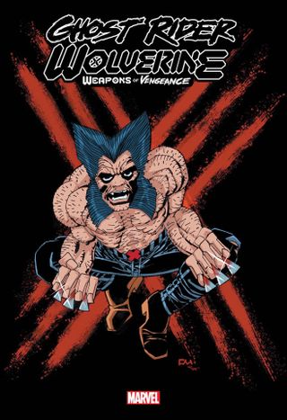 Ghost Rider/Wolverine: Weapons of Vengeance Alpha variant cover by Frank Miller