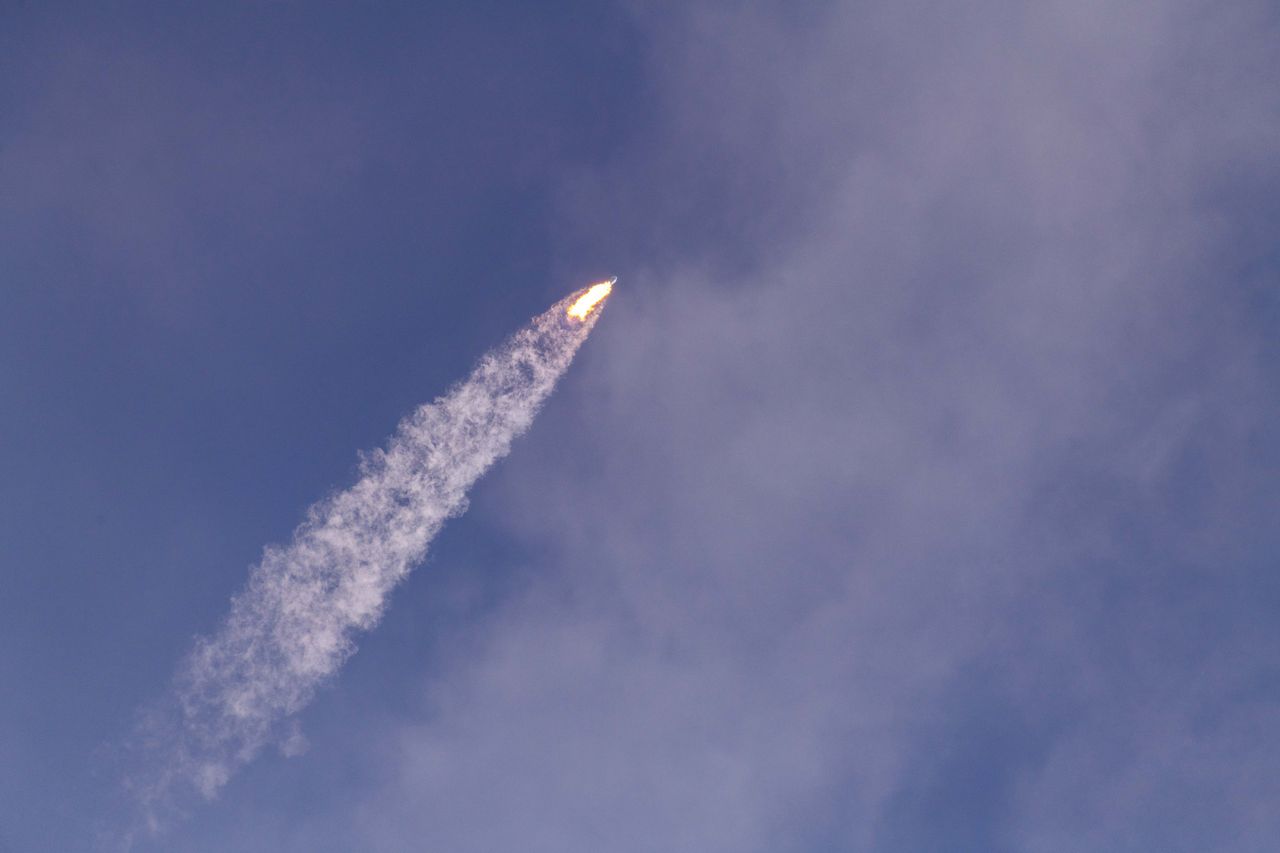The Falcon Heavy carried classified payloads to geostationary orbit on the USSF-44 mission on Nov. 1, 2022.