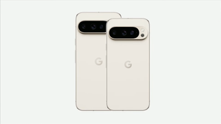 The Google Pixel 9 Pro and Pixel 9 Pro XL pictured against a white background