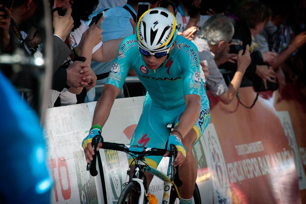Miguel &Aacute;ngel L&oacute;pez finishes stage 6 in second place.