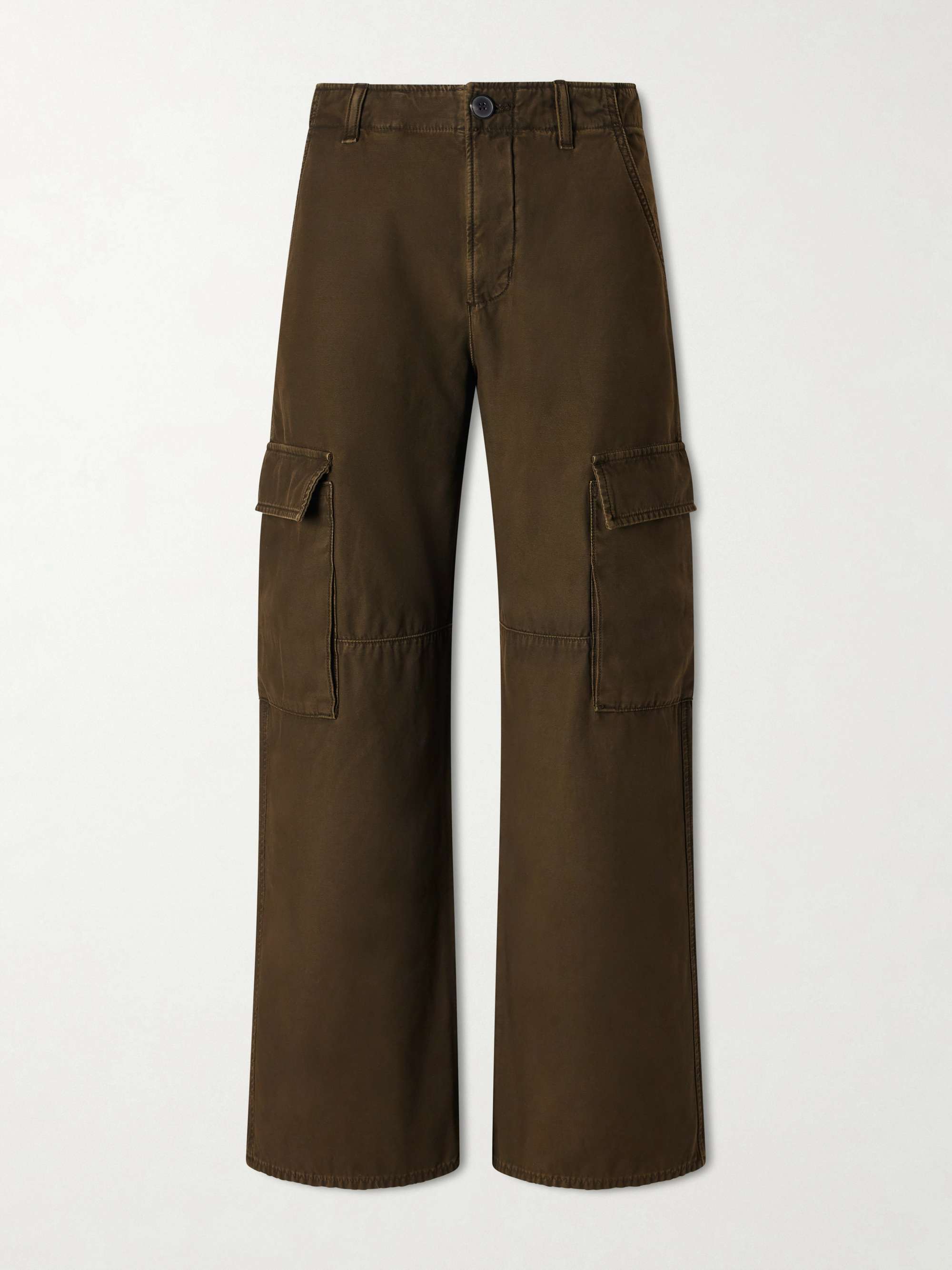 Esme Organic Cotton-Twill Wide-Leg Cargo Pants