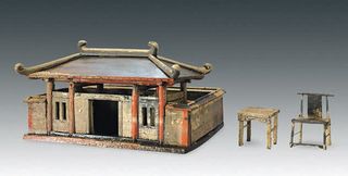 The Grand Lady was buried with many interesting artifacts including this model of a wooden house.