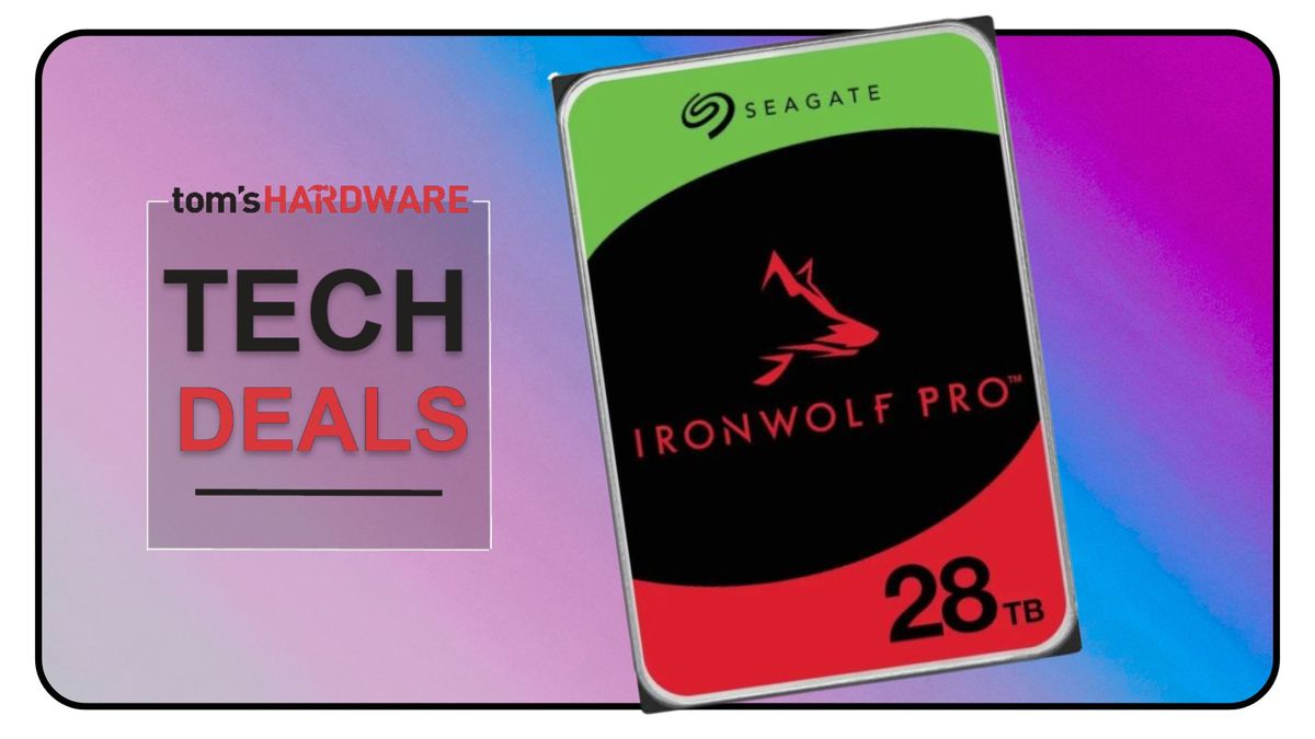 Go big with a 28TB Seagate Ironwolf Pro, now just $479 in Newegg's limited sale — bargain storage priced at just $17 per TB