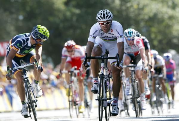 Thor Hushovd (Garmin-Cervelo) took the dash for third place