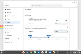 Night Light Settings Chromebook