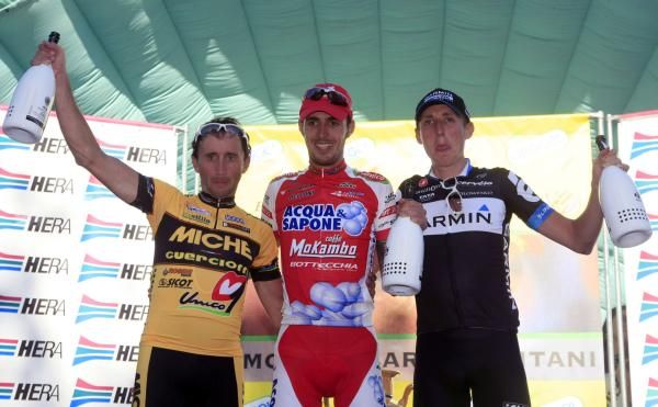 The podium: Rebellin, Taborre, Martin