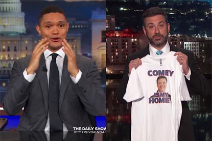 Trevor Noah and Jimmy Kimmel on James Comey being fired