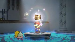 Paper Mario with a magic letter
