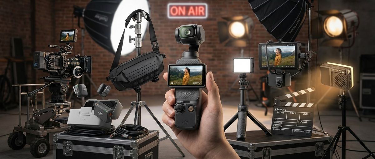 I swear by these 9 cameras and accessories for shooting TikTok content — and they all fit in one small sling bag