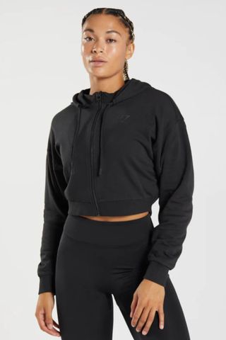 Gymshark GS Power Cropped Zip Hoodie - best activewear brands