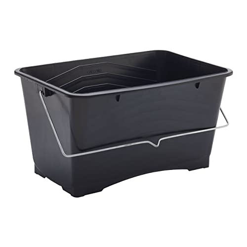 Prodec 15 Litre (3 Gallon) Large Plastic Paint Scuttle Bucket 100% Recycled Plastic With Metal Carry Handle for All Types of Paint and Paste, Suitable for Up to 12