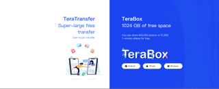 TeraBox website screenshot