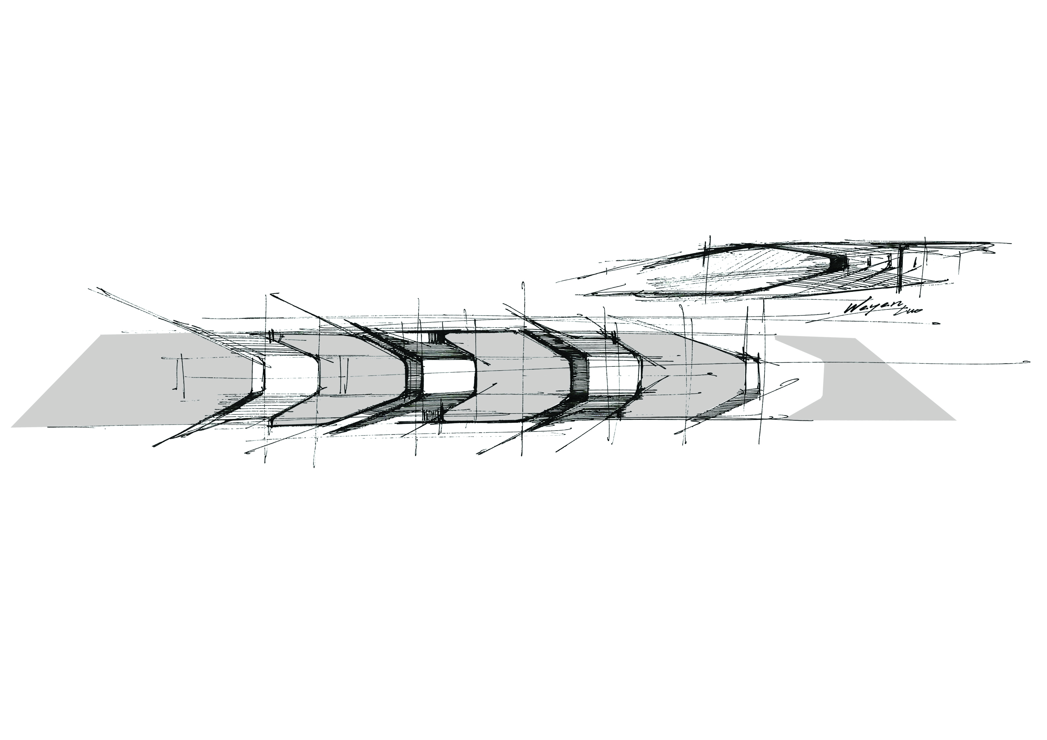 HP Limited Edition Scuderia Ferrari AI PC design sketches