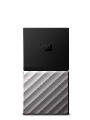 Western Digital My Passport SSD on a white background