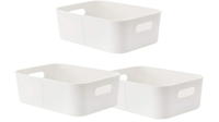 Poeland Open Storage Bins, set of 3, Amazon