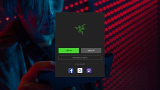 You can now log in anonymously with a simple click of a button (Image credit: Razer)