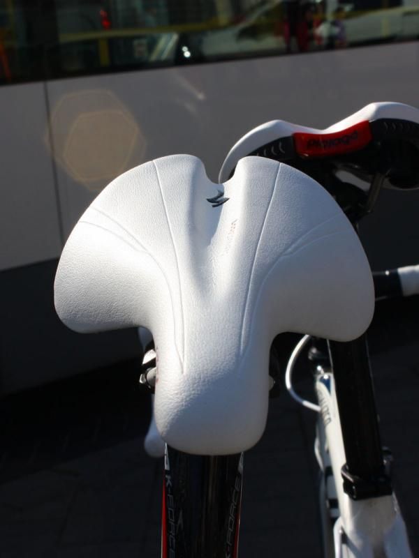 Specialized's new Chicane saddle is more rounded left-to-right as compared to its current Toupe or Romin models.