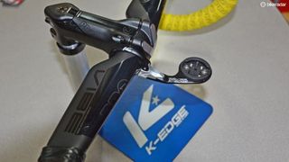 Team Sky uses PRO's Vibe stem and aero handlebars but needed a way to mount their computers. Enter K-Edge