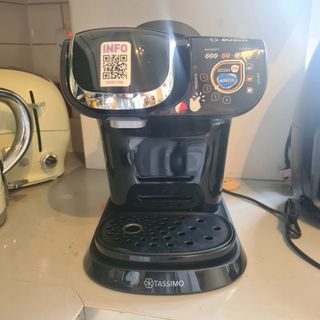 Unboxed Bosch Tassimo coffee machine on kitchen counter