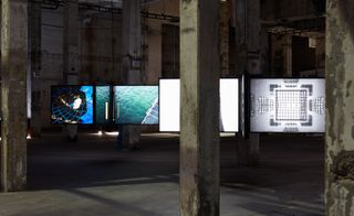 Installation view of ‘Contemporary Art Qatar’ at Kraftwerk Berlin