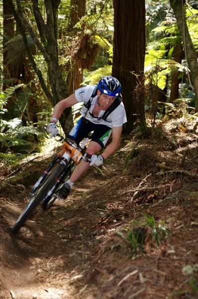 Eventual winner Garth Weinberg en route