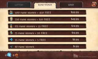 Order & Chaos Online for Windows Phone Rune Stones