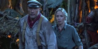 Dwayne Johnson and Emily Blunt in Jungle Cruise