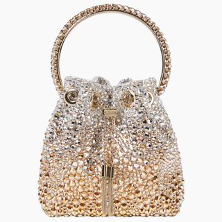 Jimmy Choo Bon Bon embellished bucket bag