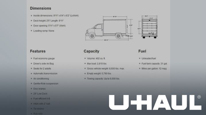 Standard Box Truck Dimensions Catalog Library