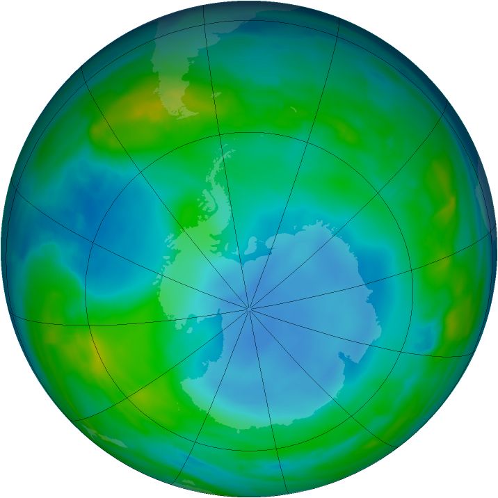 Ozone hole May 2014