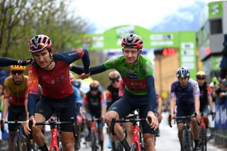Ineos leaders Geraint Thomas and Tao Geoghegan Hart at the Tour of the Alps