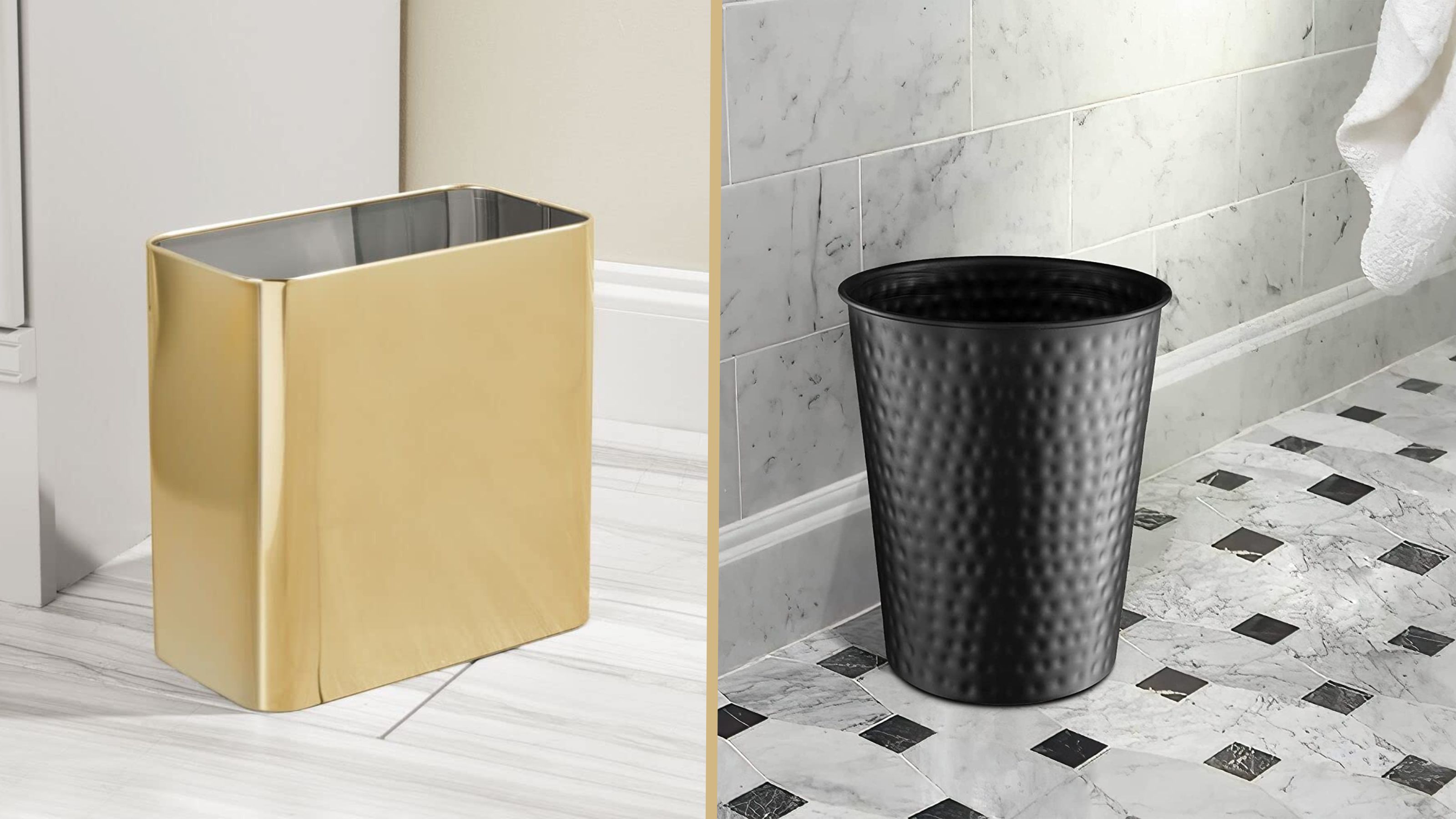 Best bathroom trash cans for style and practicality