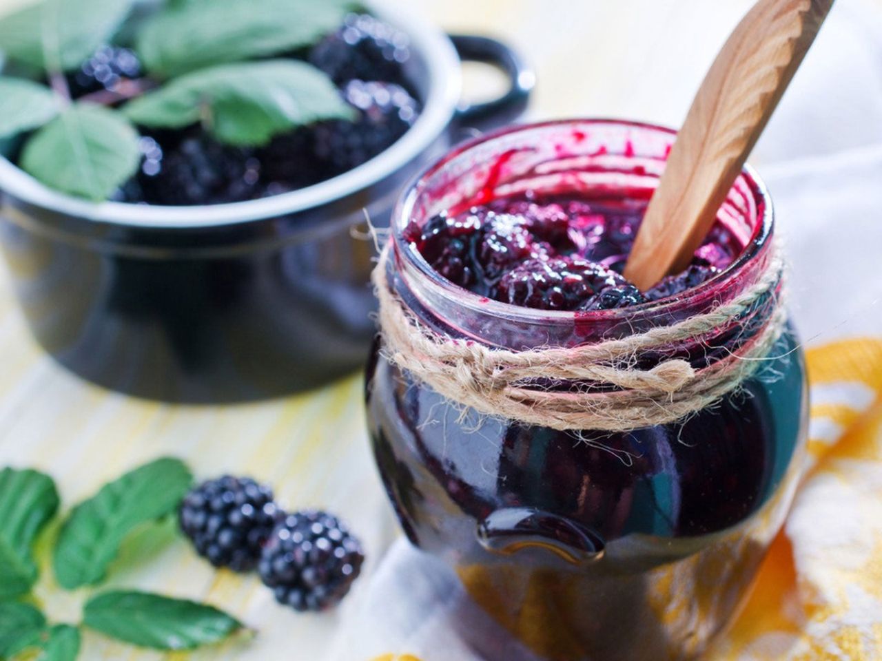 Glass Jar Of Homemade Jelly