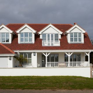 house exterior with white walls