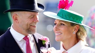 Mike Tindall and Zara Tindall attend day 3 'Ladies Day' of Royal Ascot