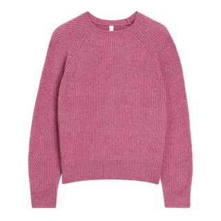 AND/OR Bonnie Plain Oversized Jumper, Pink