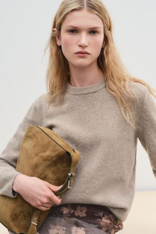 Basic Wool and Cashmere Blend Sweater