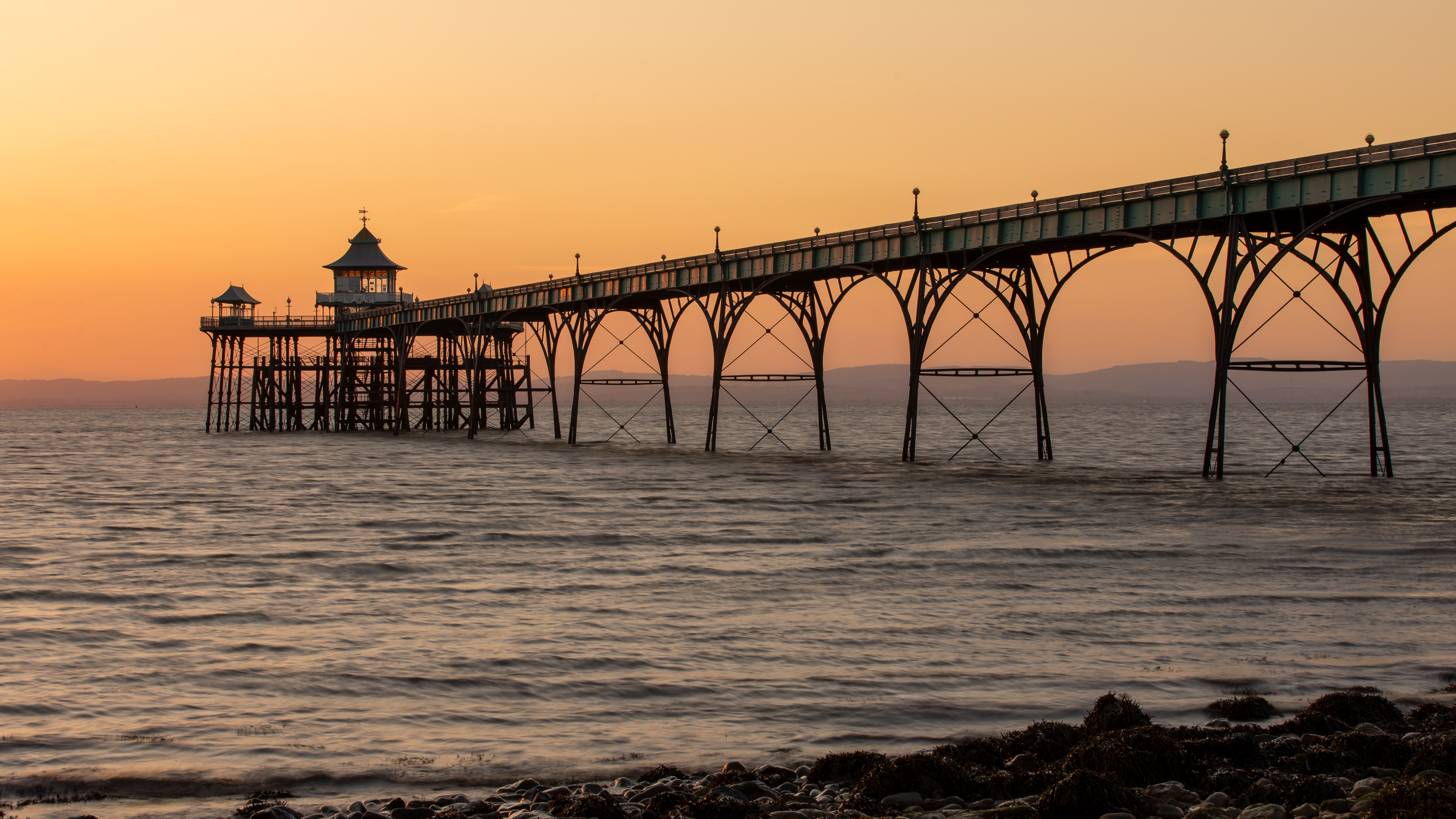 Clevedon Pier at sunset