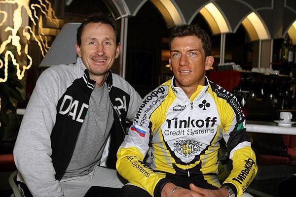 Team DS Dimitri Konyshev and Tyler Hamilton