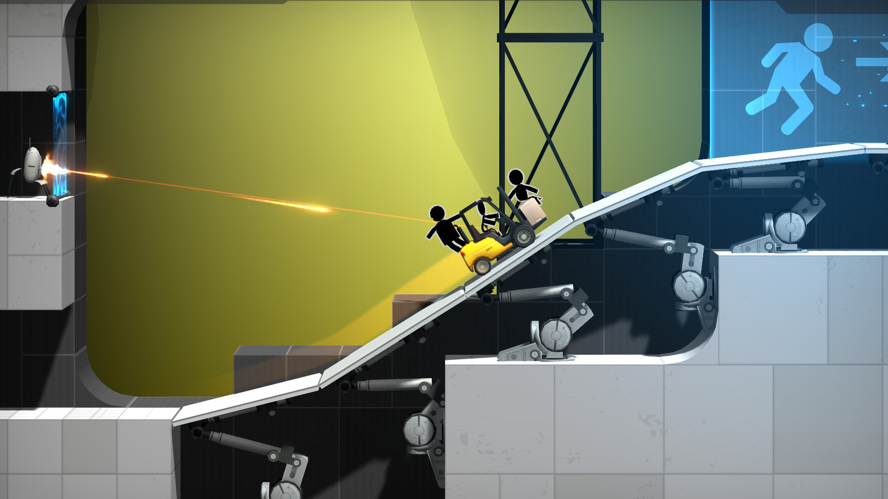 Portal bridge. Bridge Constructor Portal Постер.