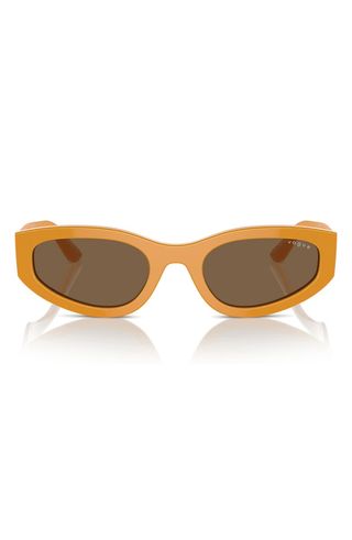 54mm Gradient Irregular Sunglasses