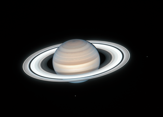 The Hubble Space Telescope captured this image of Saturn during its northern hemisphere summer on July 4, 2020.
