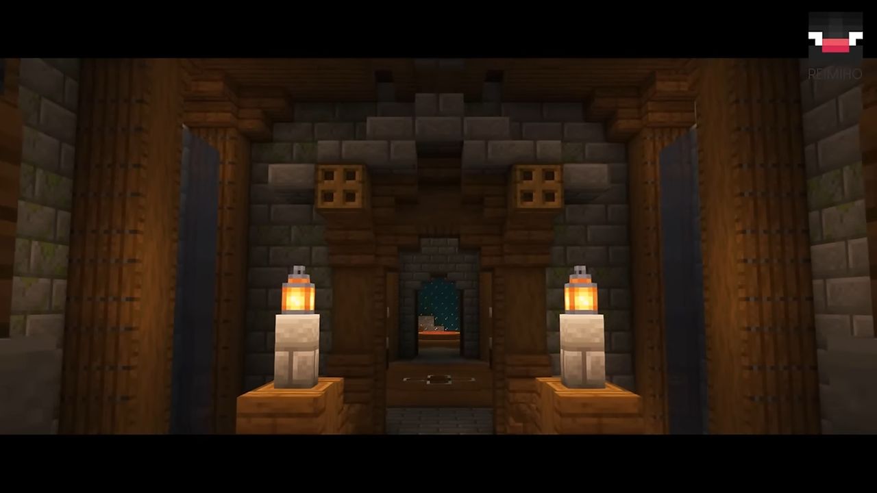 Minecraft builds - a sprawling underground base by Reimiho