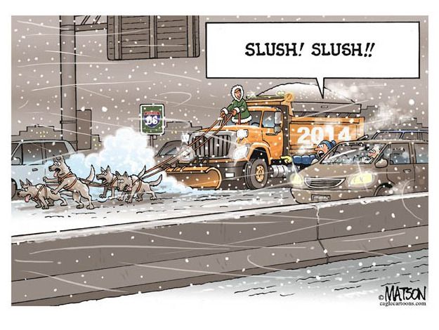 Editorial cartoon winter weather