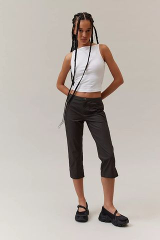 Boatneck Cropped Tank Top