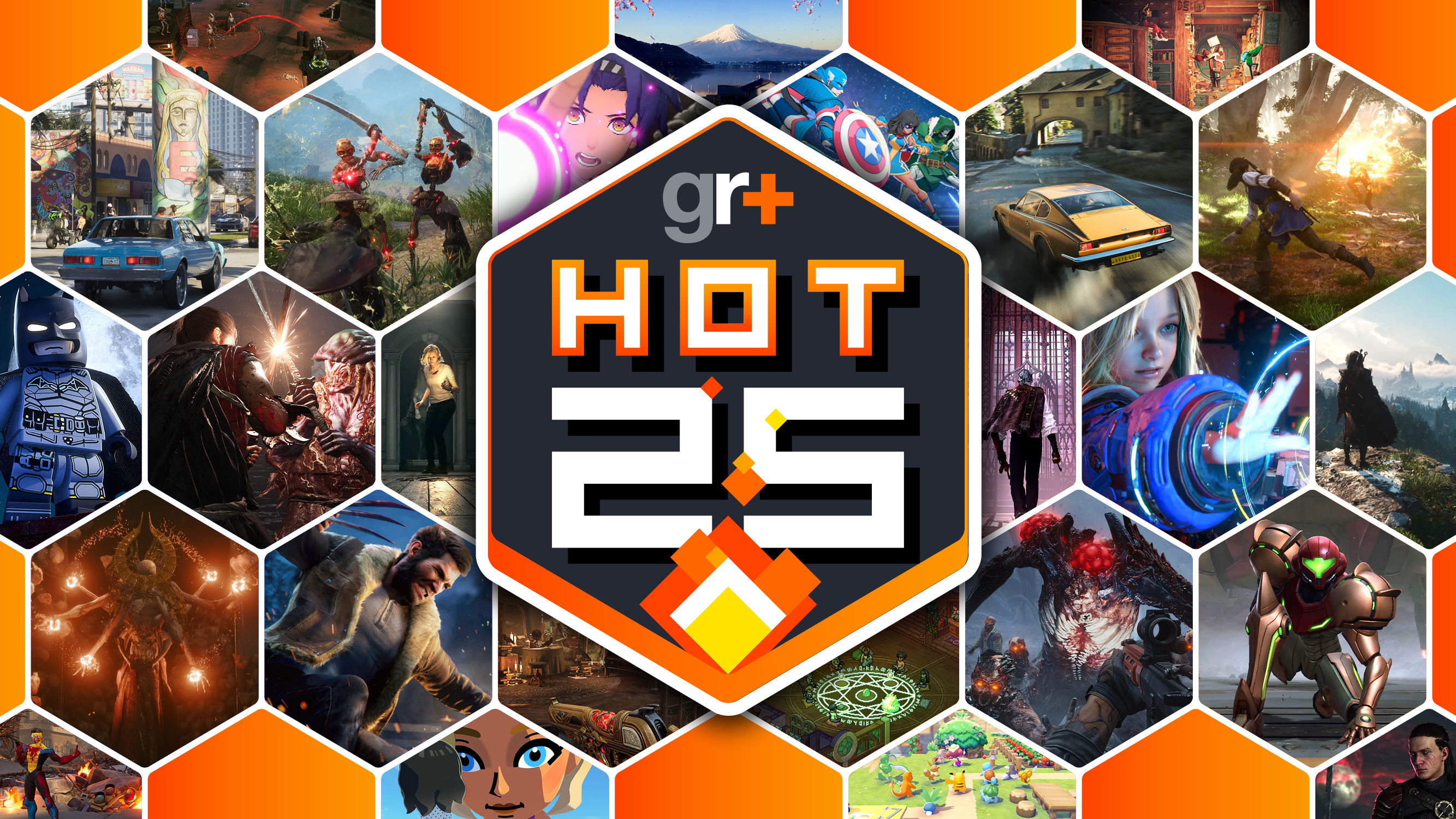 Hot 25 hero image showing multiple video games coming out in 2026