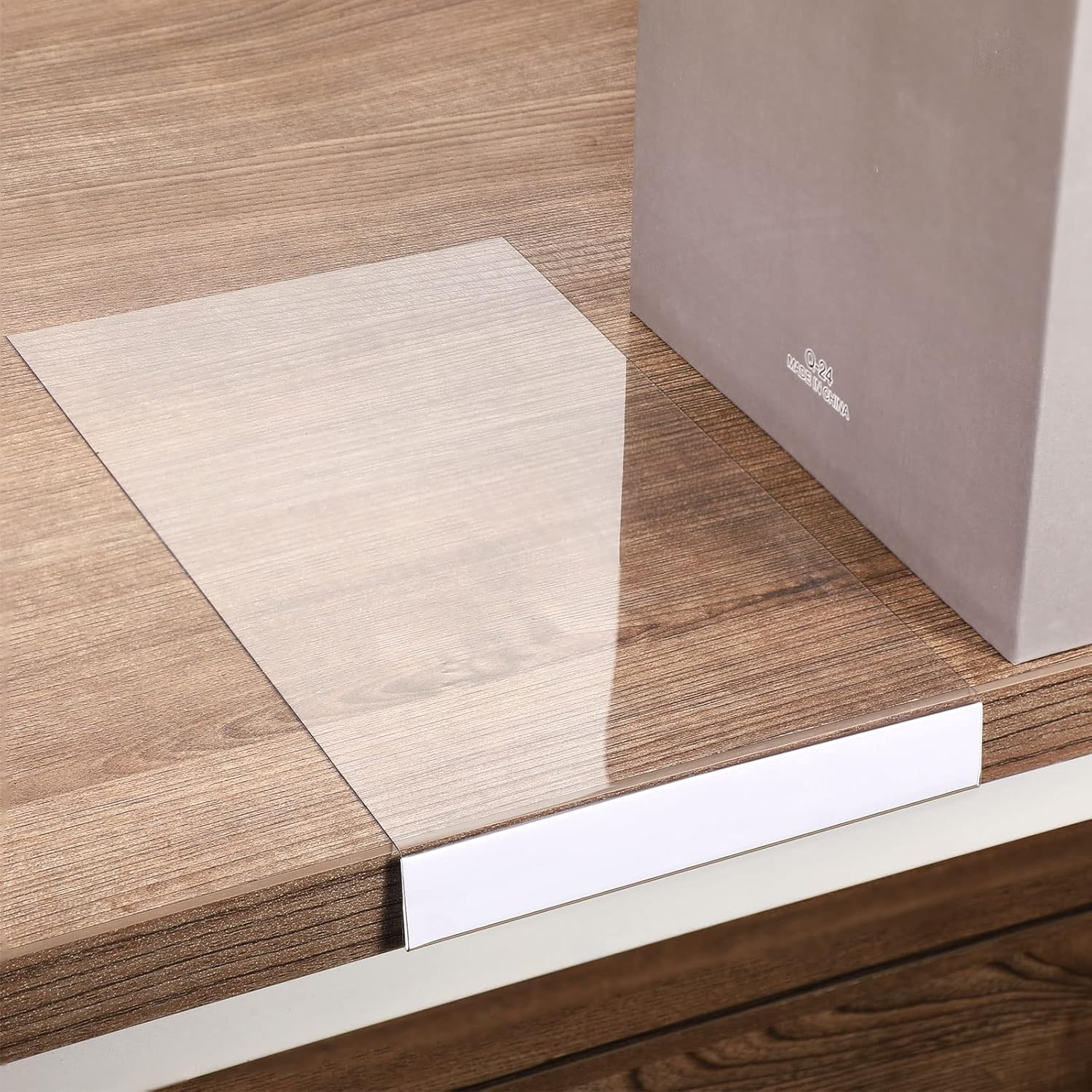 Containlol 15 Pieces Moveable Shelf Label Holders Clear Shelves Tags Moveable Library Markers Transparent Shelf Label Display Holder for Classroom Office Library Book Shelves(9.06 X 5.12 X 0.79 Inch)