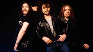 A portrait of the band Motorhead in 1982