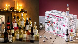 A mixed wine advent calendar with 24 bottles of red, white and rose